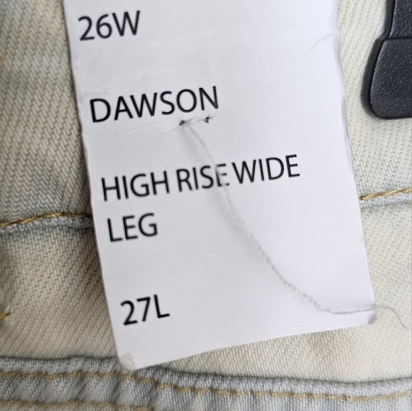 Velvet Heart Jeans Lightweight Soft Denim Pants Washed wide leg size 26  27 - Picture 7 of 10